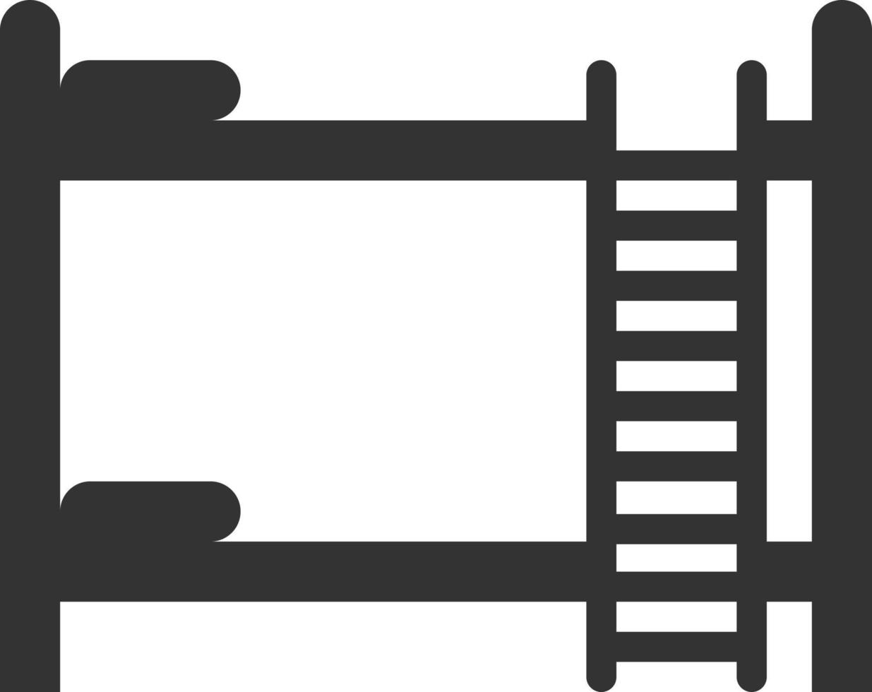 bed icon vector illustration .