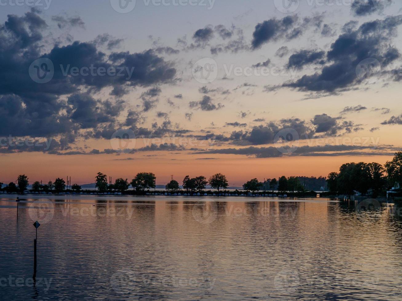 the city of Lindau at the lake constance photo