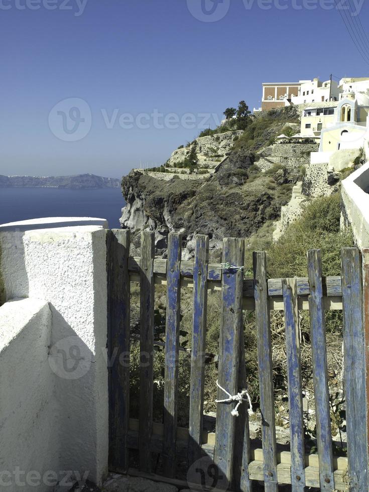 santorini island in greece photo