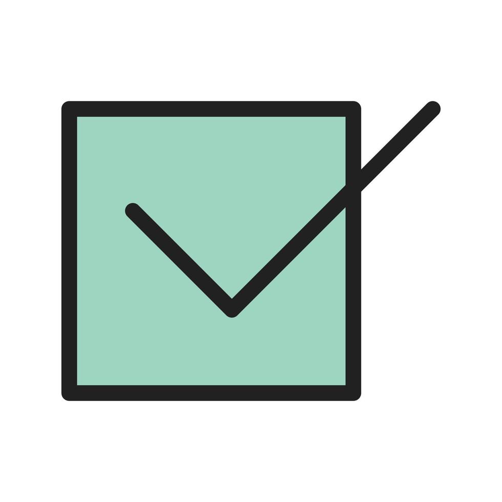 Checkbox Filled Line Icon vector