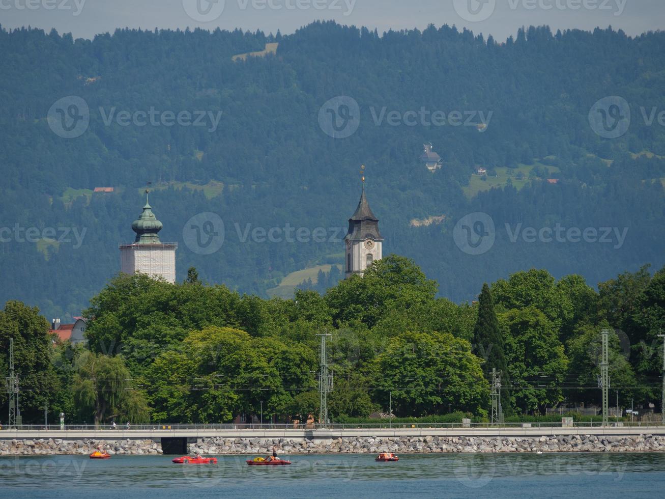 bregenz y lindau en el lago de constanza foto