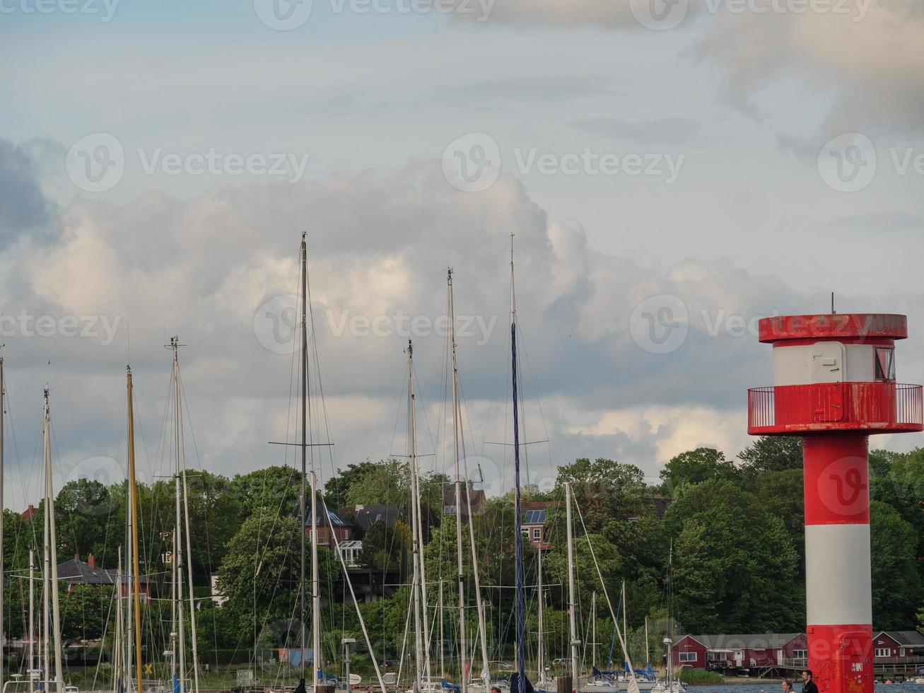 the city of Eckernfoerde at the baltic sea photo