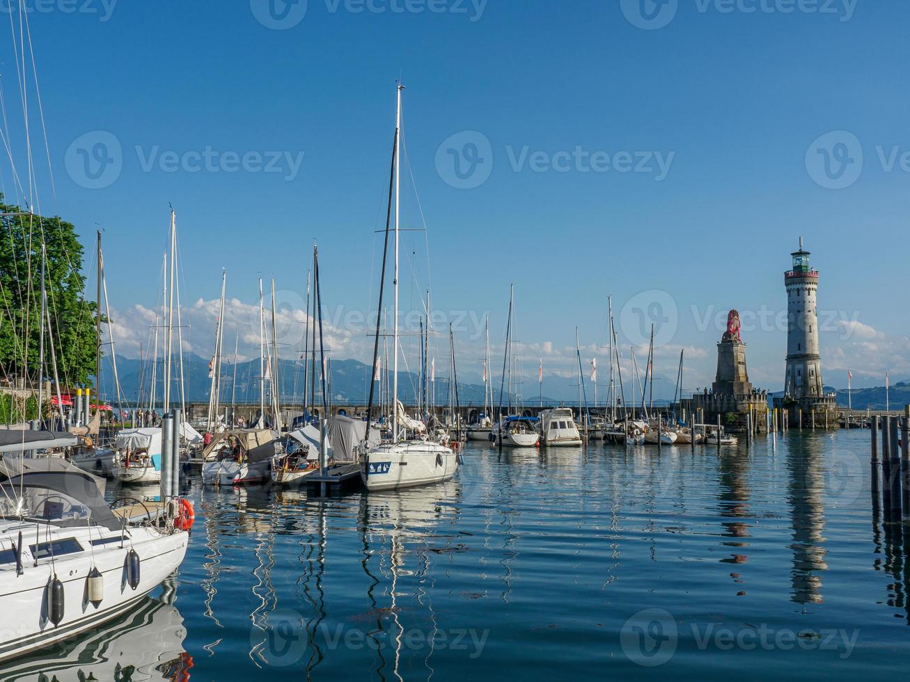 the city of Lindau at the lake constance photo