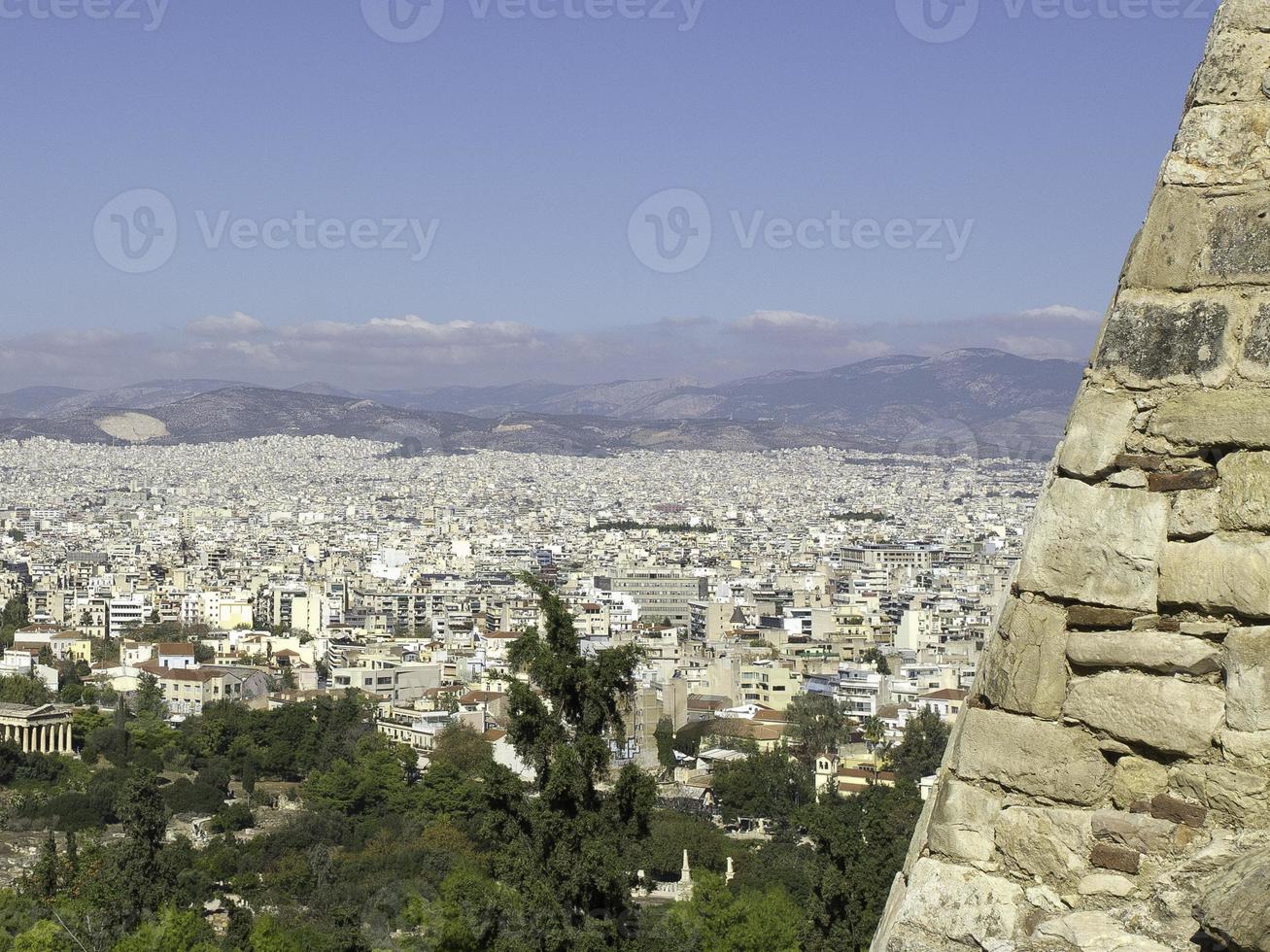 The city of Athens in greece photo