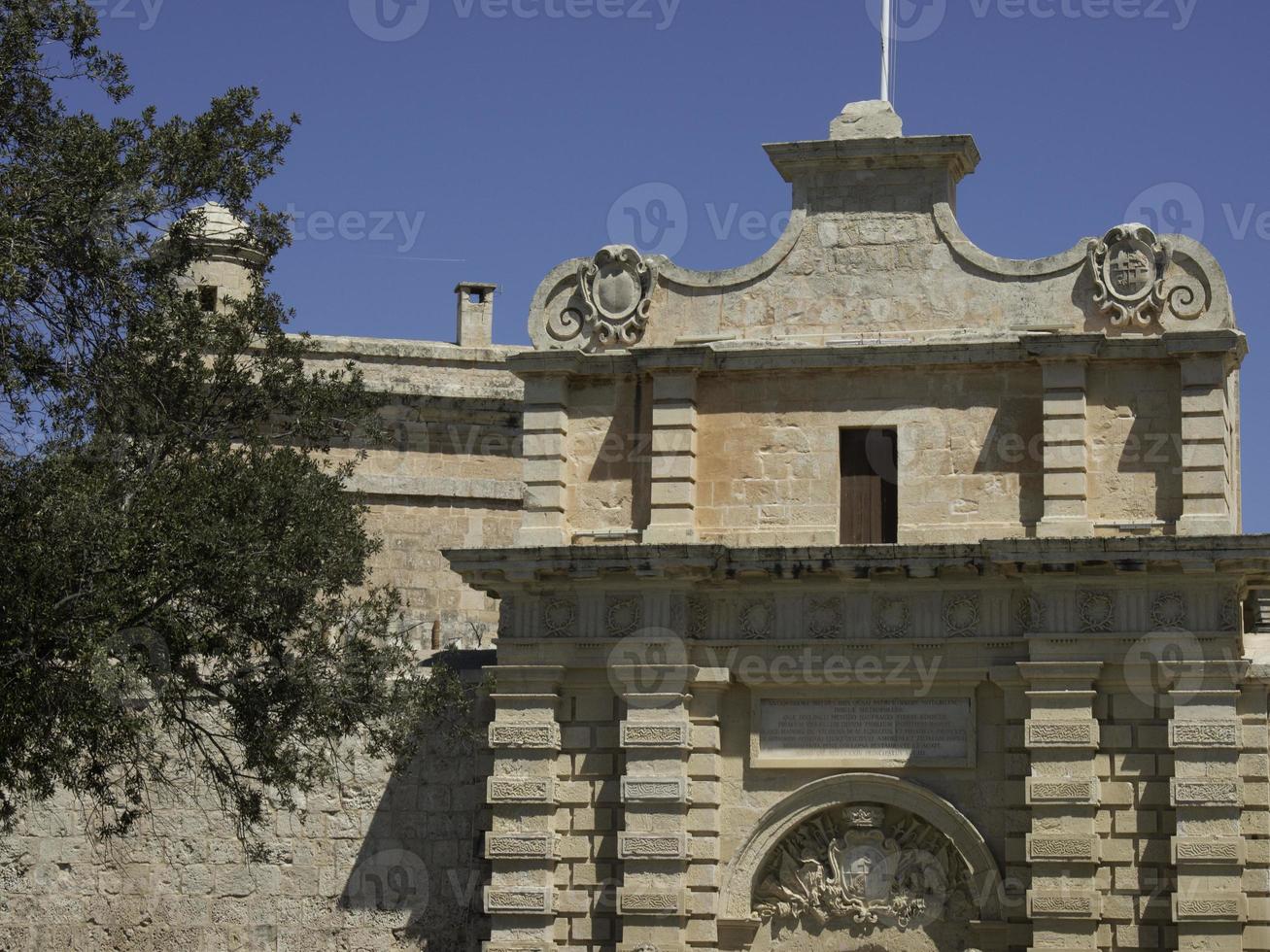 the old city of Mdina on malta photo