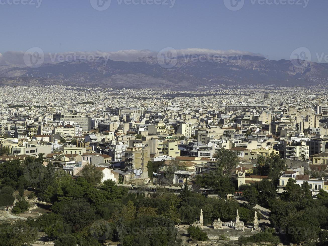 The city of Athens in greece photo