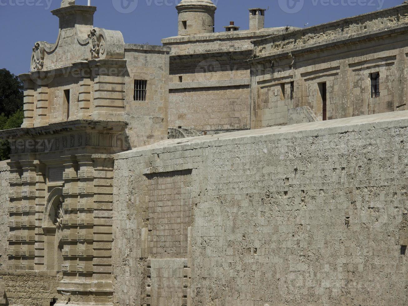 the old city of Mdina on malta photo