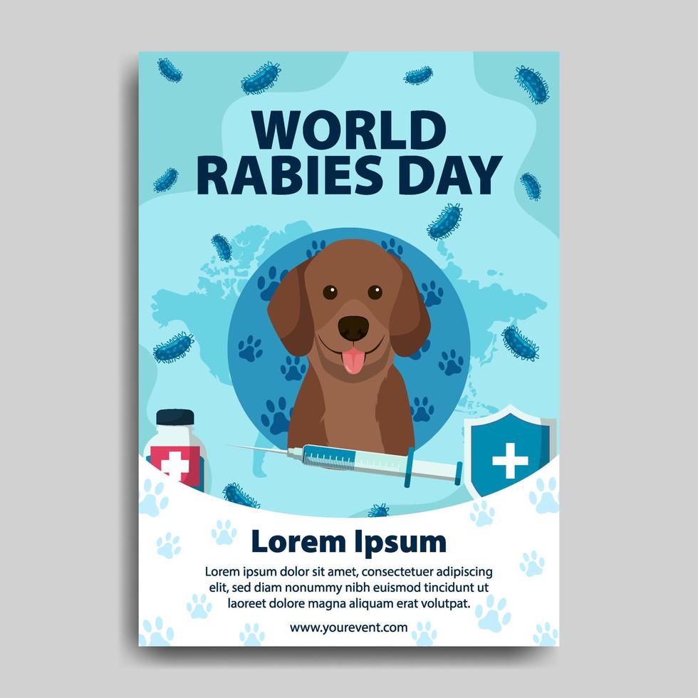 World Rabies Day Poster vector