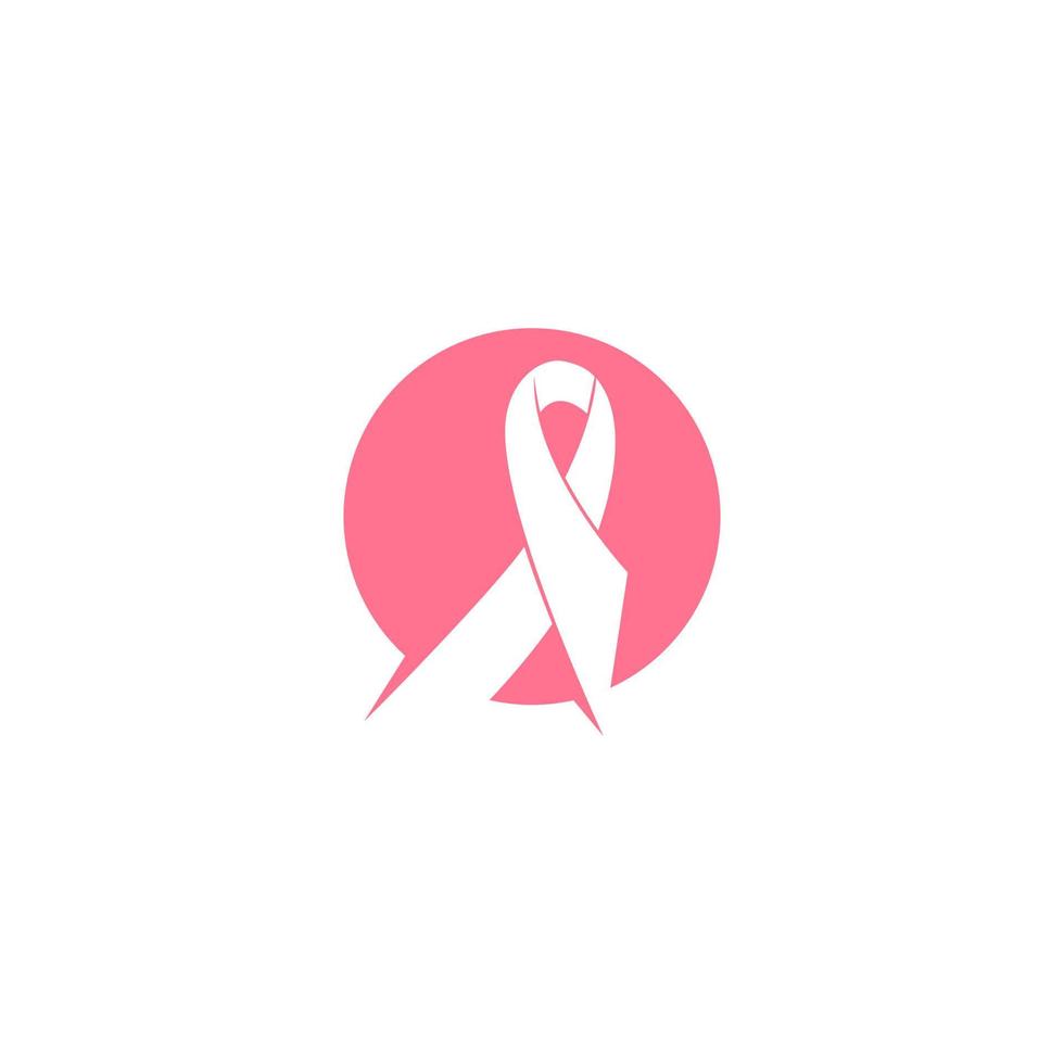icono de ilustración de cinta de cáncer de mama vector