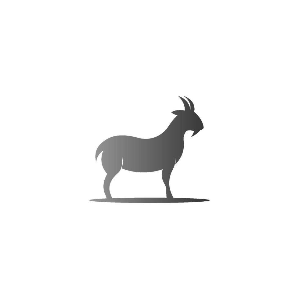 plantilla de ilustración de icono de logotipo de cabra vector