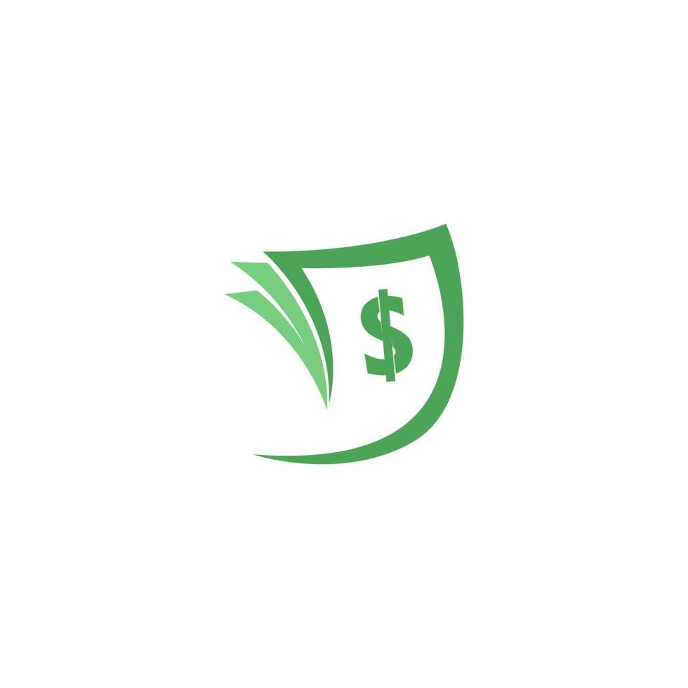 plantilla de ilustración de logotipo de icono de dinero vector