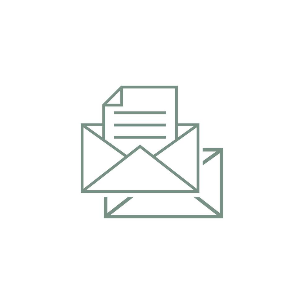 Envelope icon, mail icon illustration vector