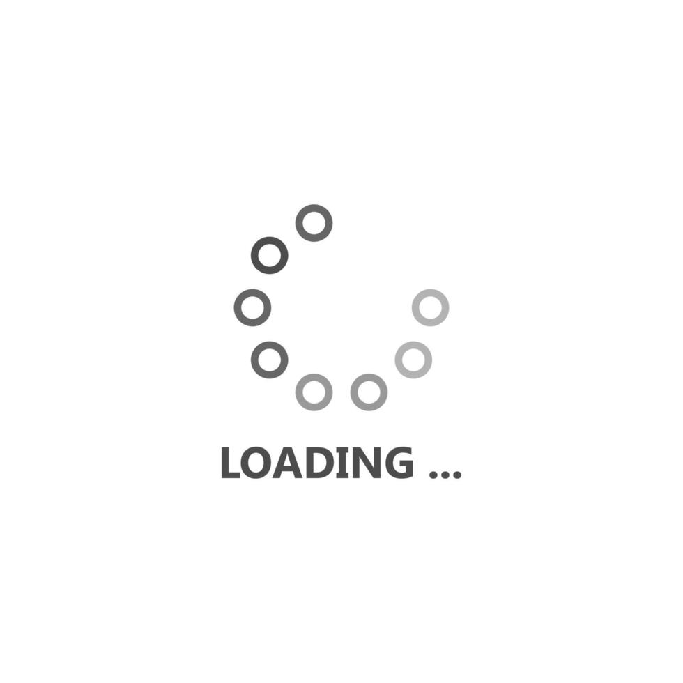 Loading icon design illustration vector