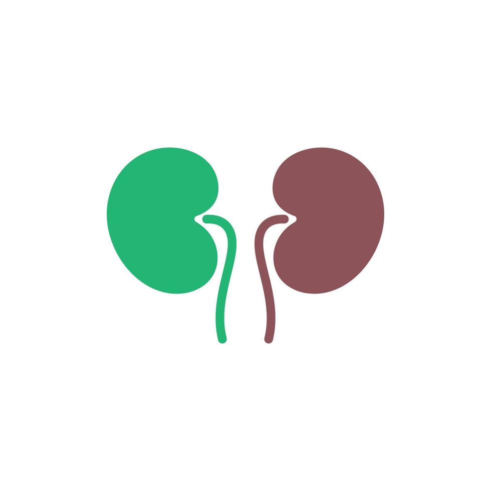 Kidney icon logo design template vector