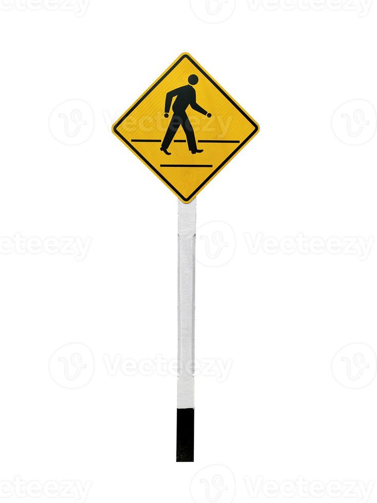 Traffic sign. pedestrian crossing photo