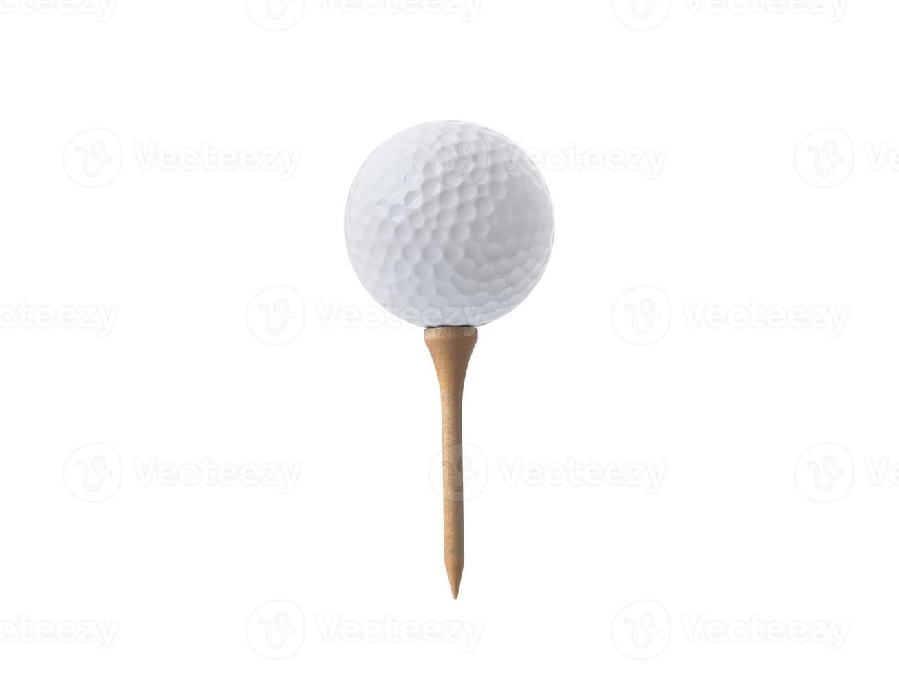 Golf ball isolated on white background photo