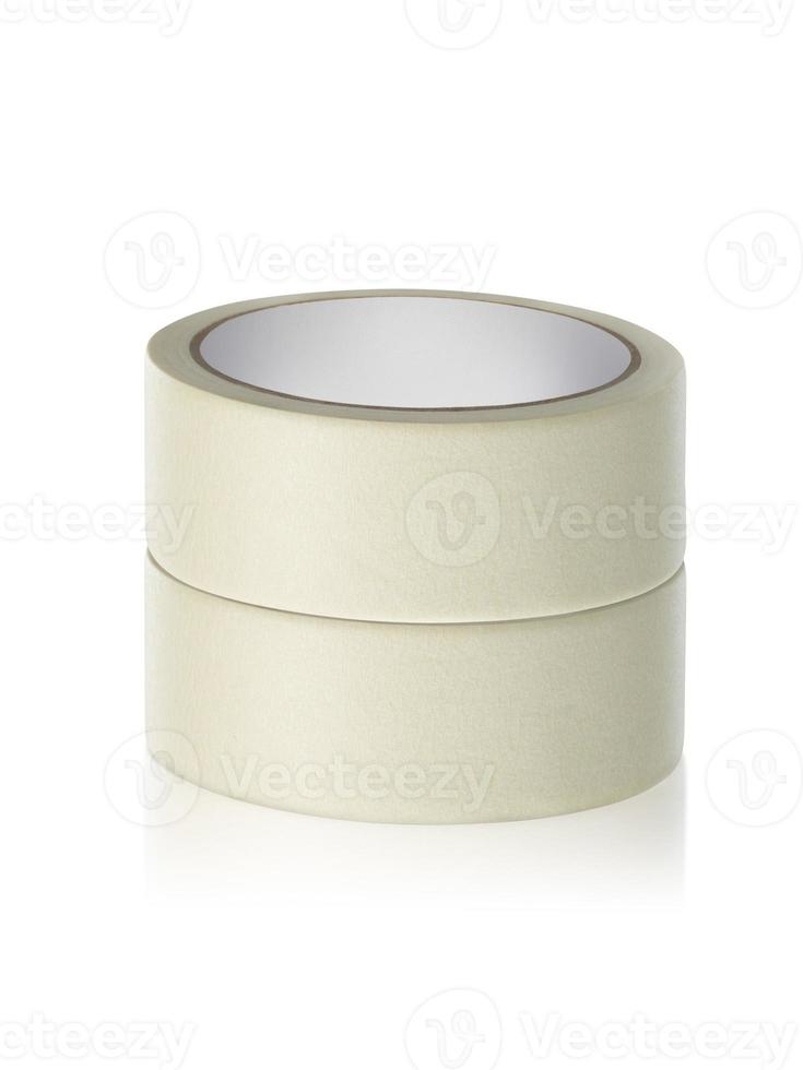 adhesive tape on white background photo