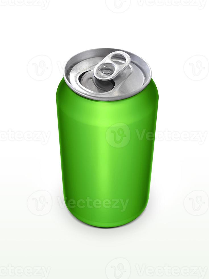 Aluminum cans on white background For design photo