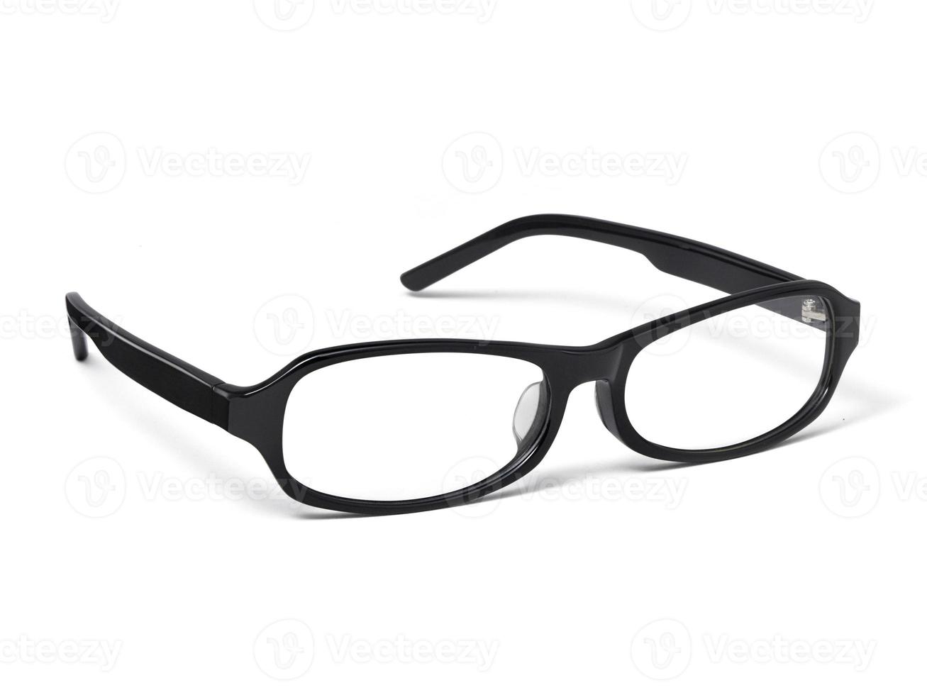 Black Eye Glasses Isolated on White background photo