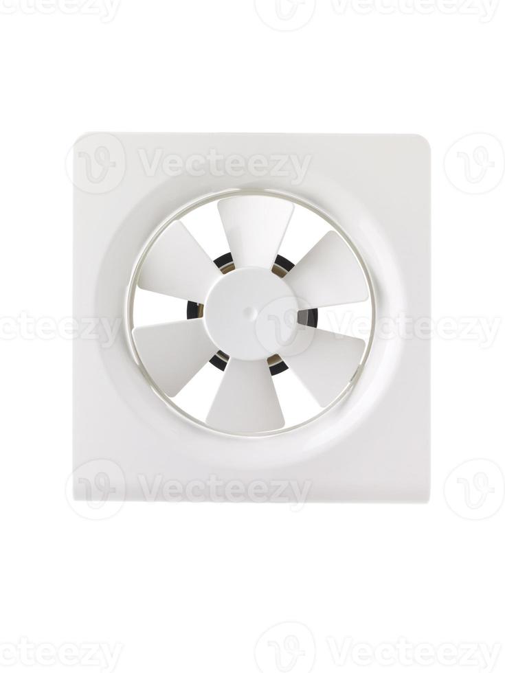 Wall Electric Extractor Plastic Air Fan for Bathroom on White photo