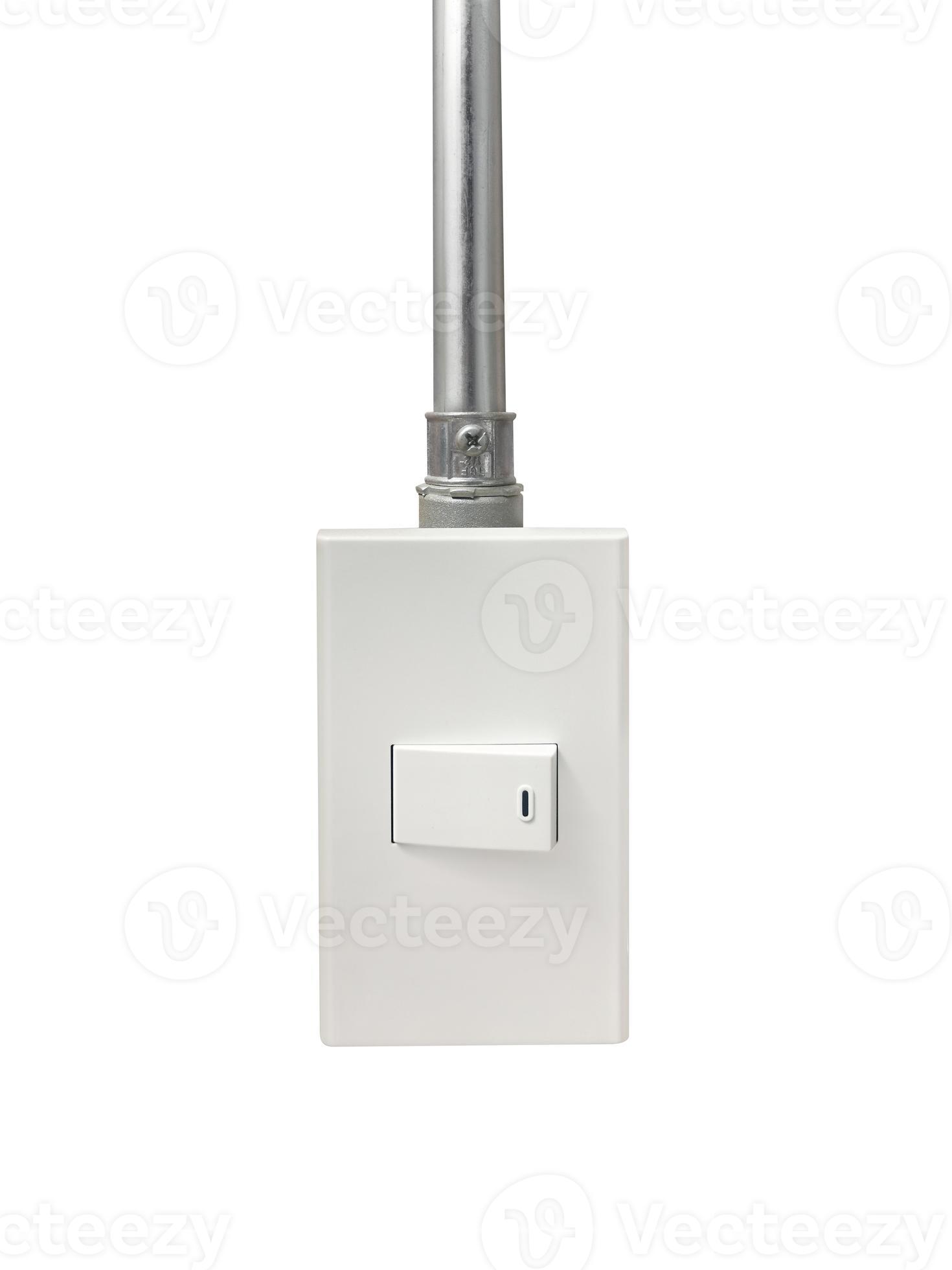 Light Switch in the Off Position Isolated on White Background 8614331