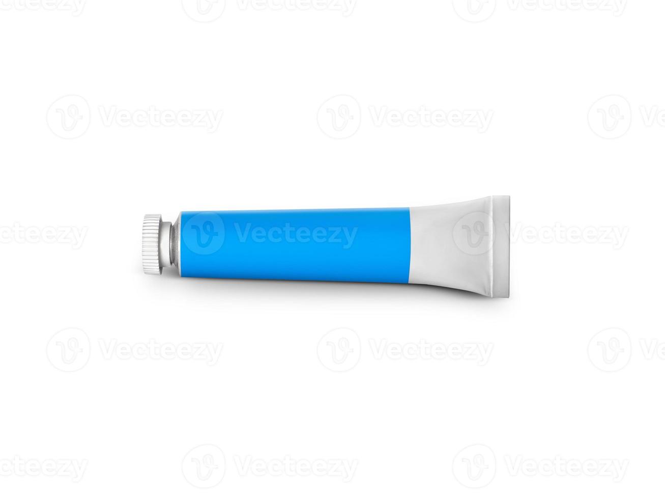 color tube on a white background photo