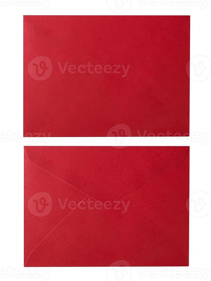 red envelope on white background photo