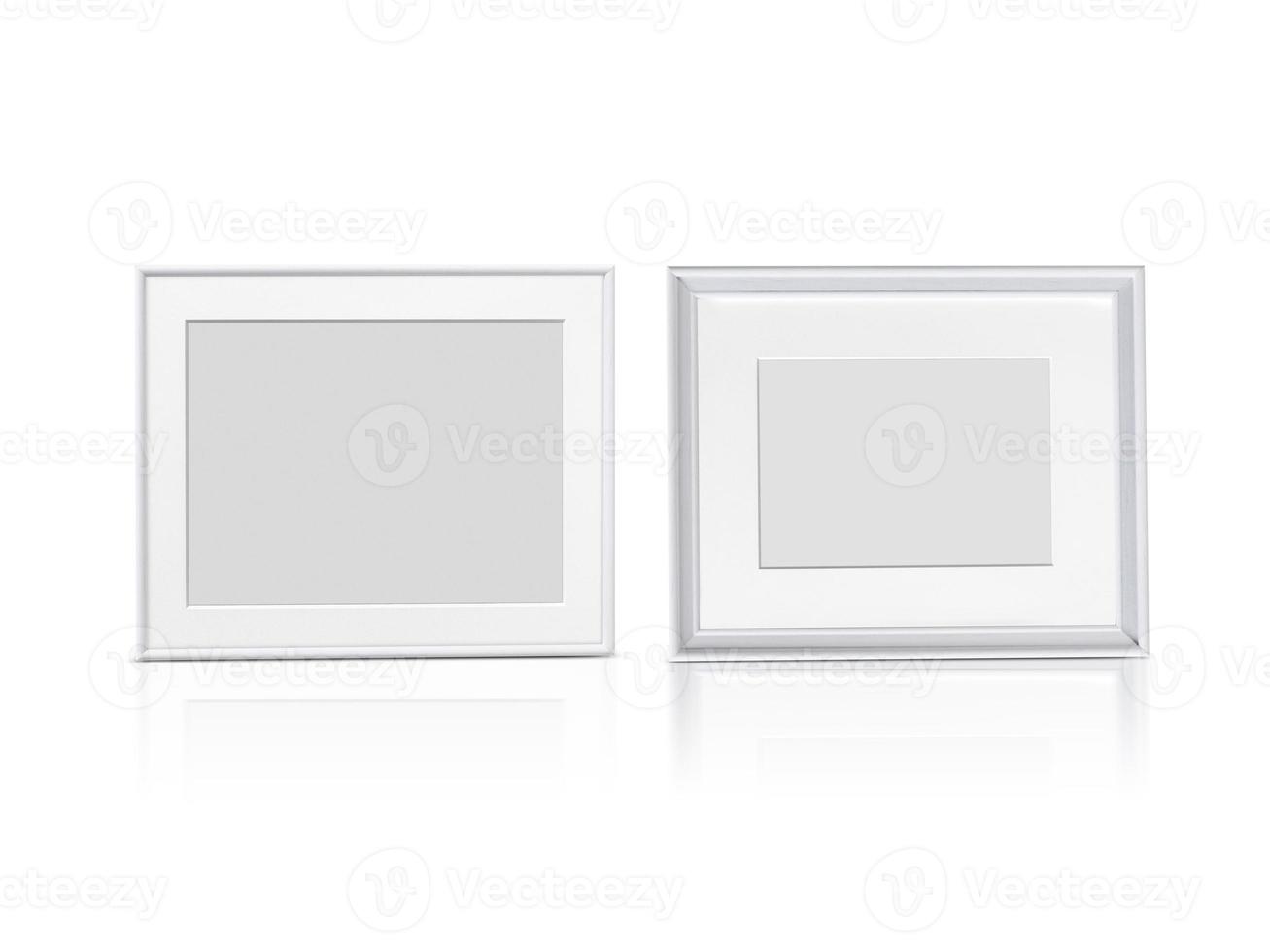 white photo frames Isolated on White Background