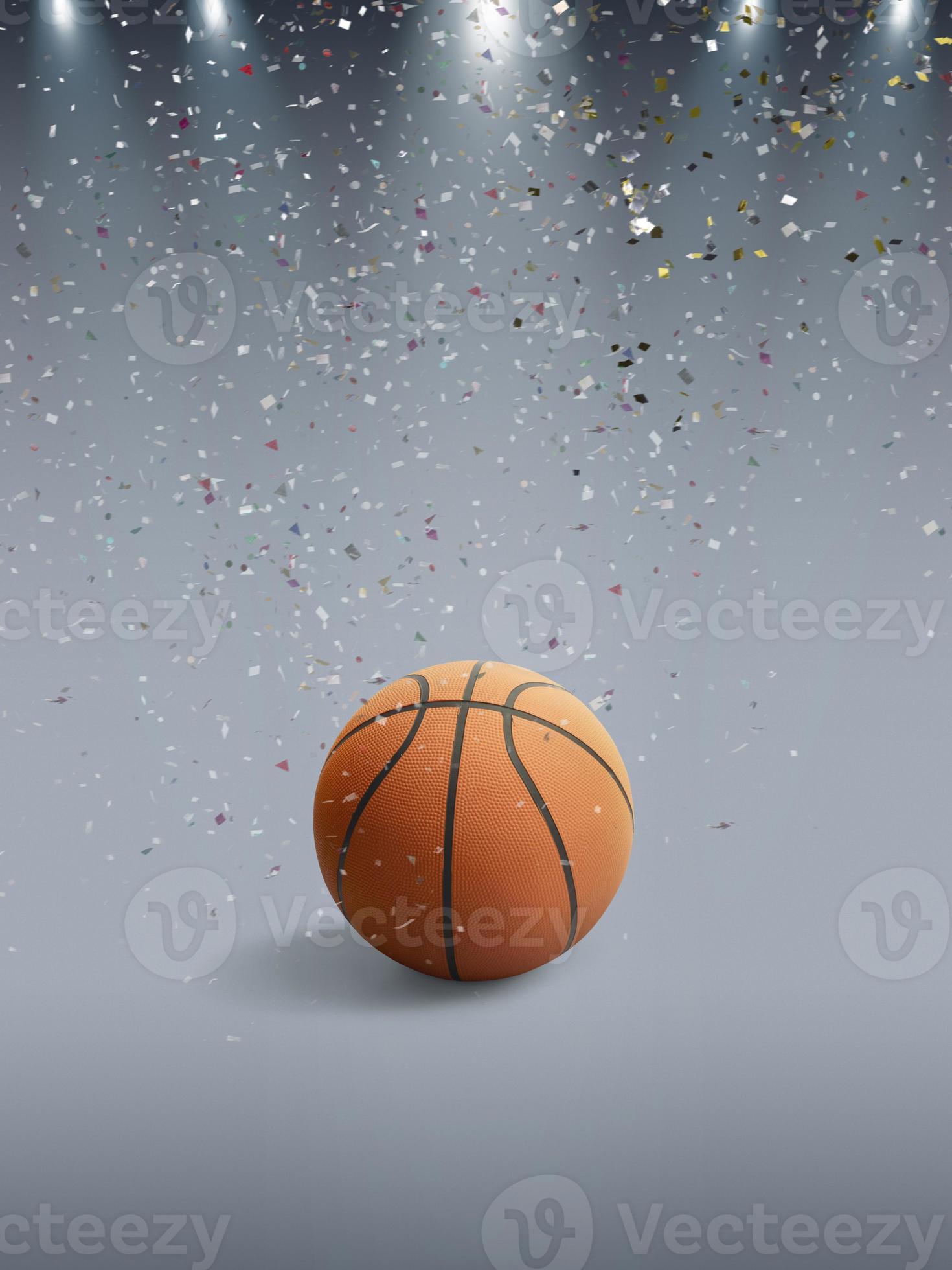 Basketball on to celebrate for football match result with spot light  background. Design for banner, poster of nation championship 8614667 Stock  Photo at Vecteezy