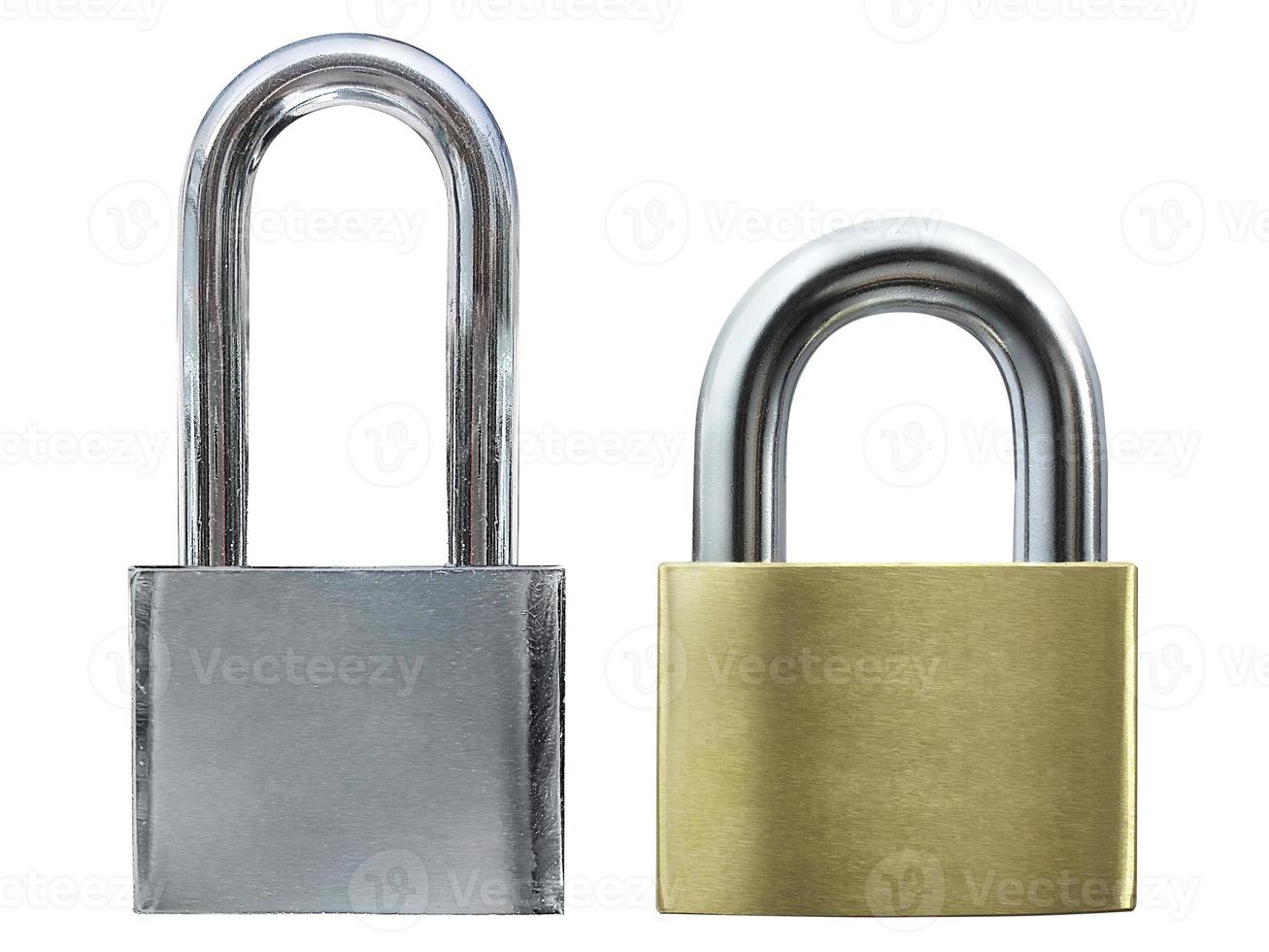 Locked Padlock on the white background photo