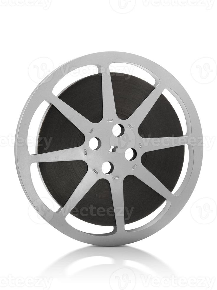 Movie Reel on White Background photo