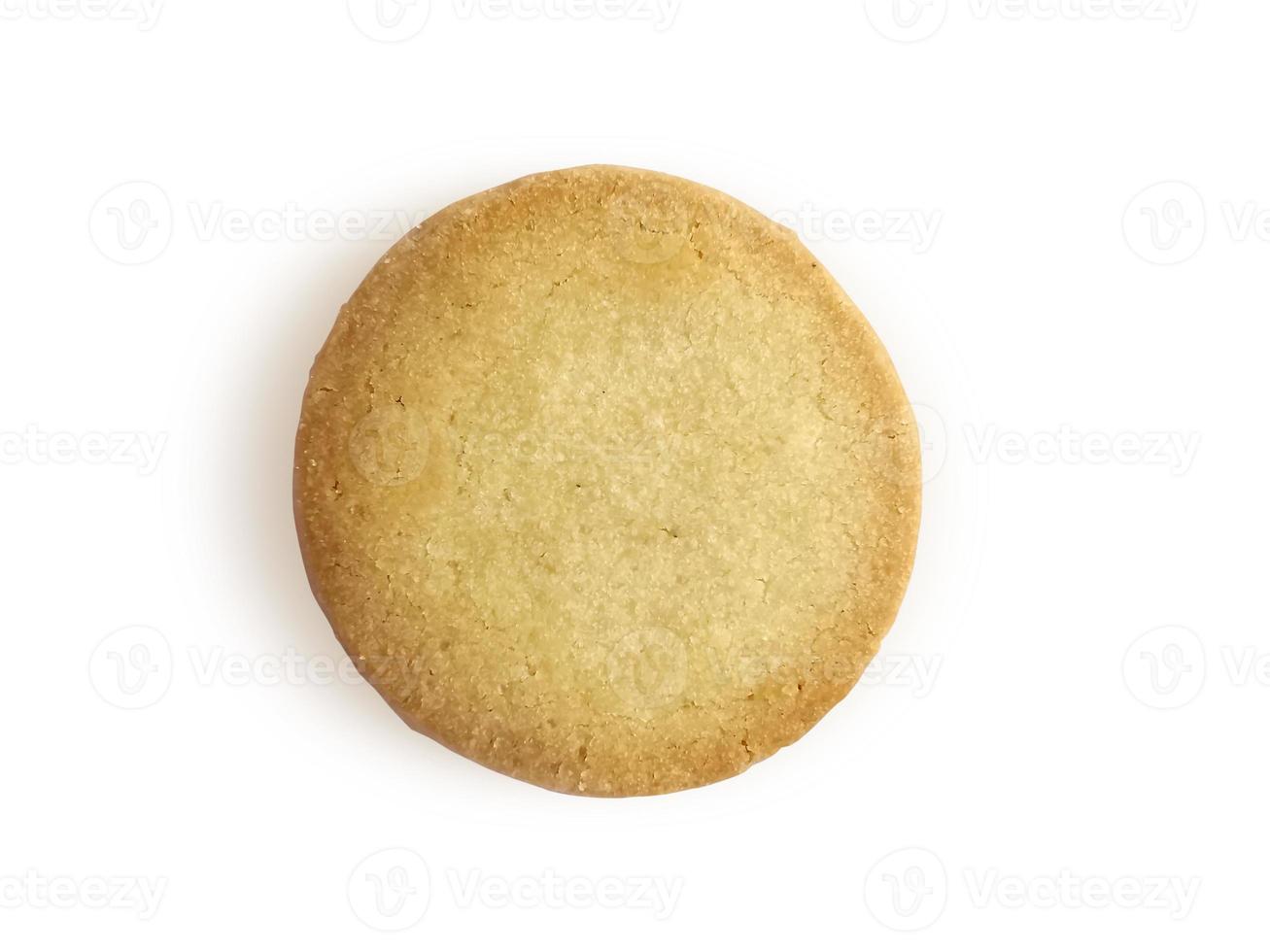 butter cookies isolated on white background photo