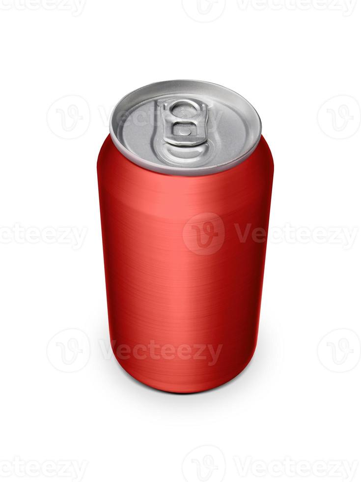 Aluminum cans on white background For design photo