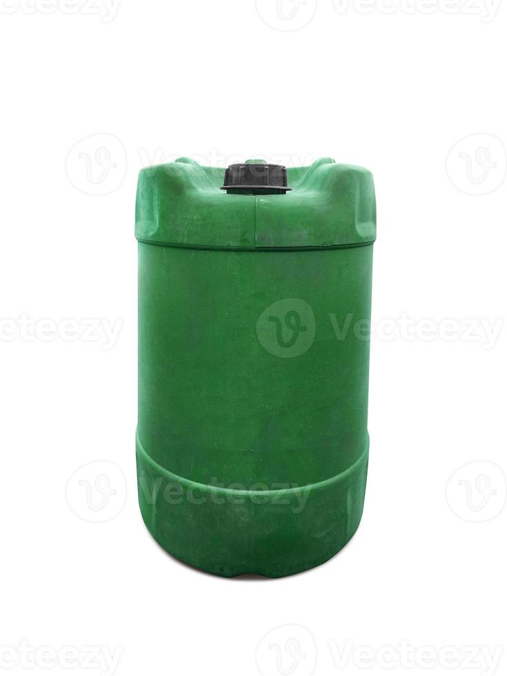 Old plastic gallon, collection Old gallon plastic, gallon plastic for recycle. Engine oil old gallon photo