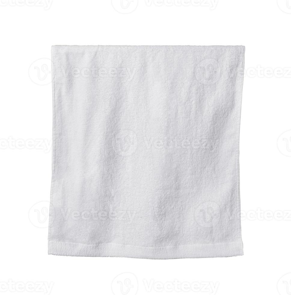 white towel on white background photo