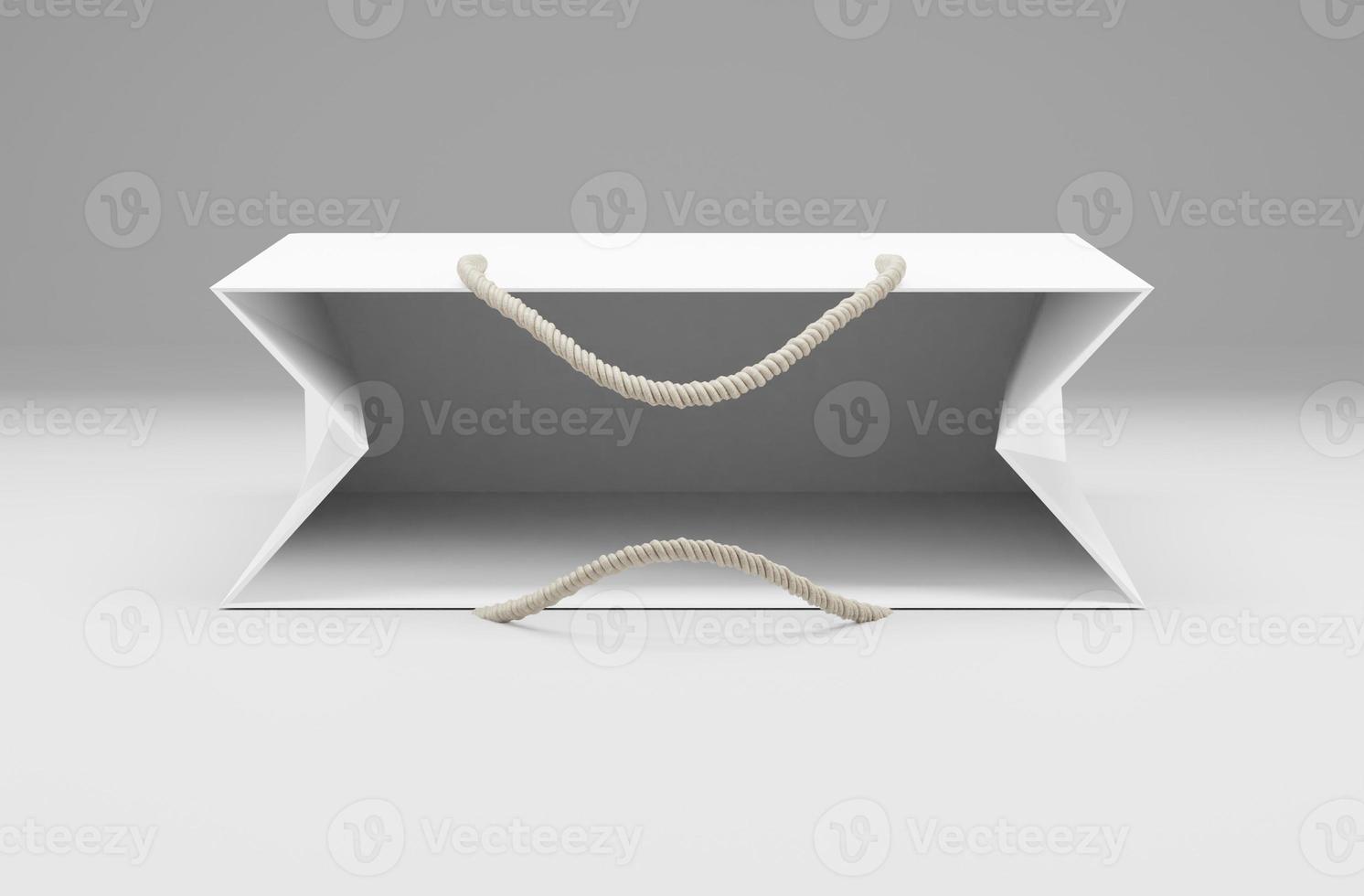 Empty Shopping Bag for advertising and branding.3d render photo