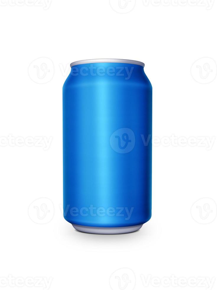 Aluminum cans on white background For design photo