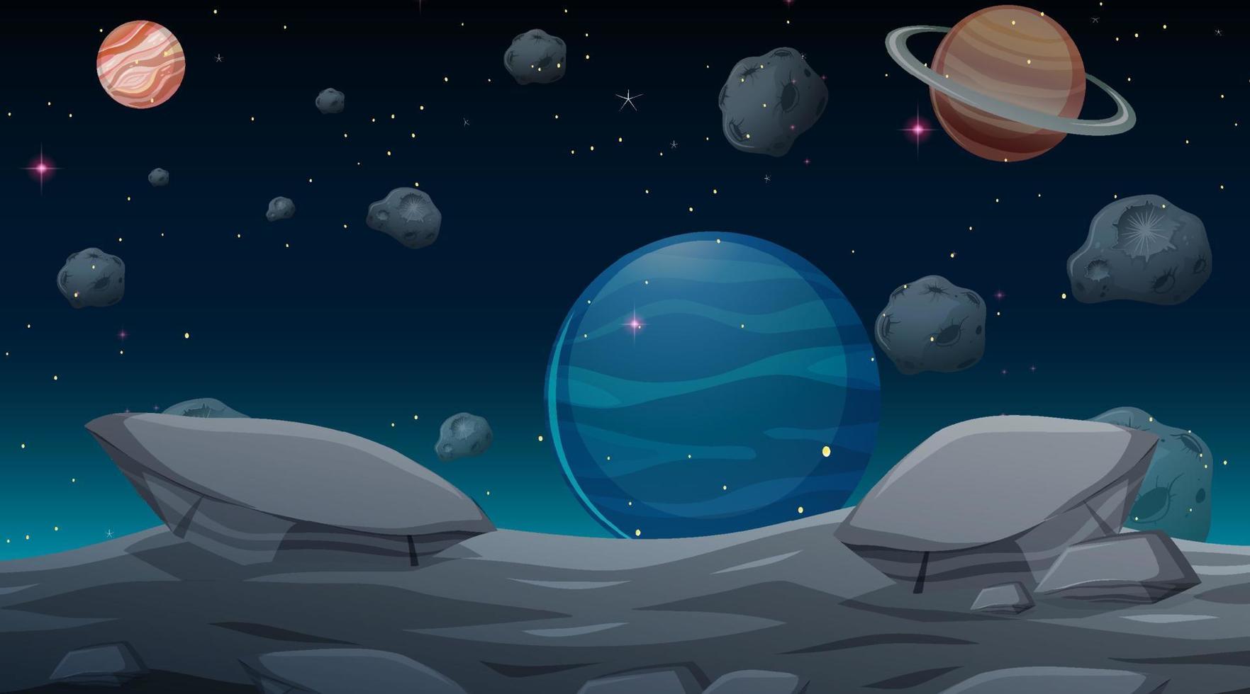 Outer space background wallpaper vector