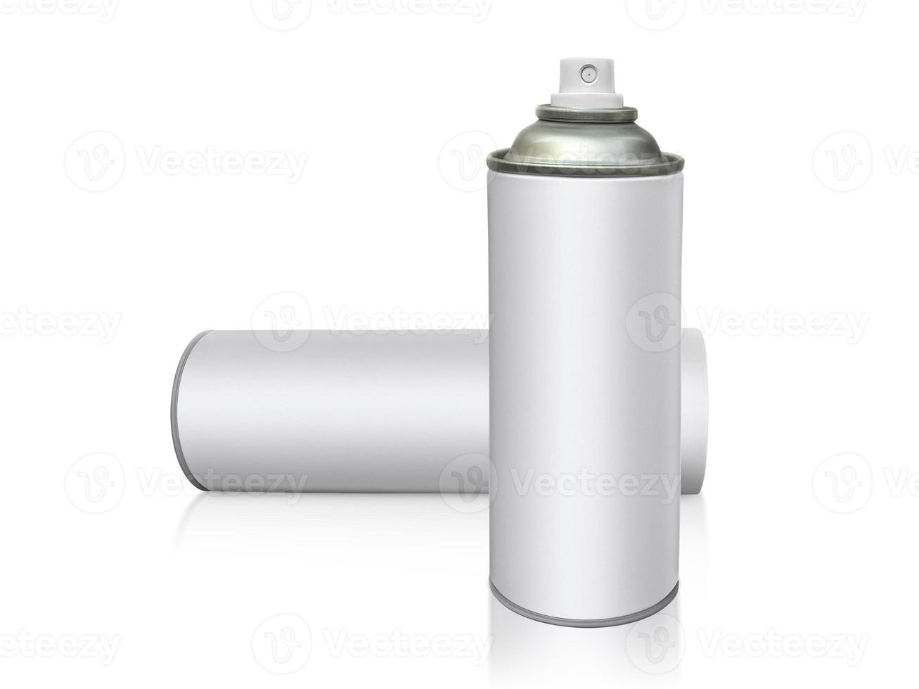 aerosol bottle isolated on white background photo