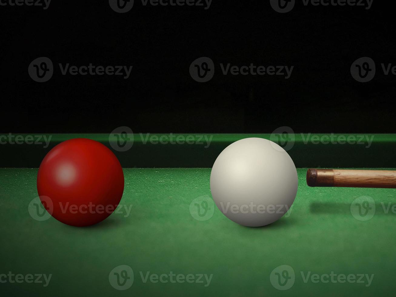 Snooker player hitting a ball, shallow depth of field photo