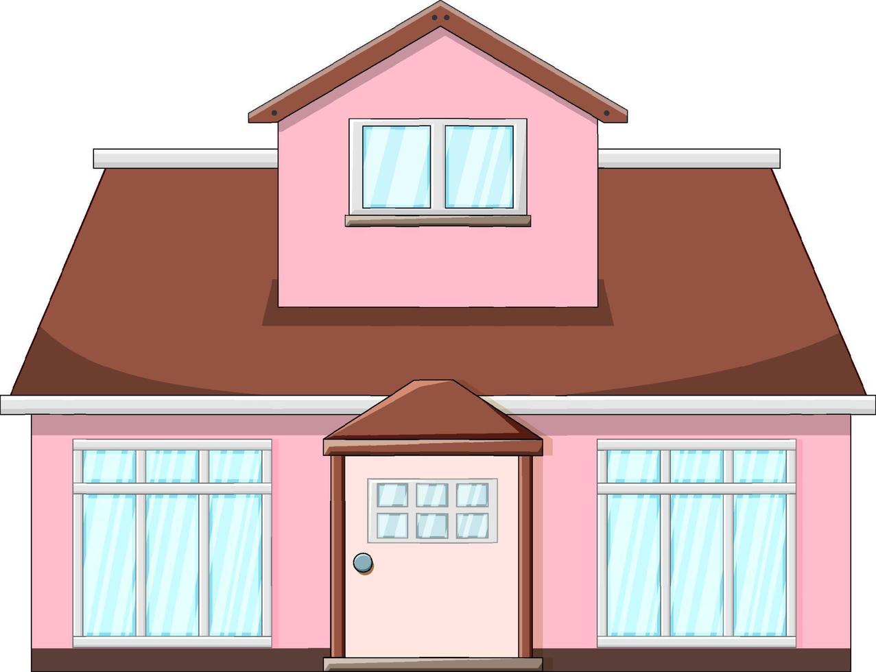 House with pink walls vector