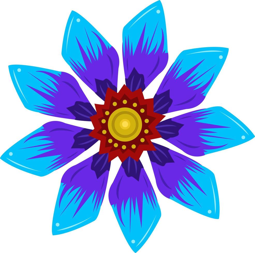 Beautiful unique flower petal vector art for graphic design and decorative element
