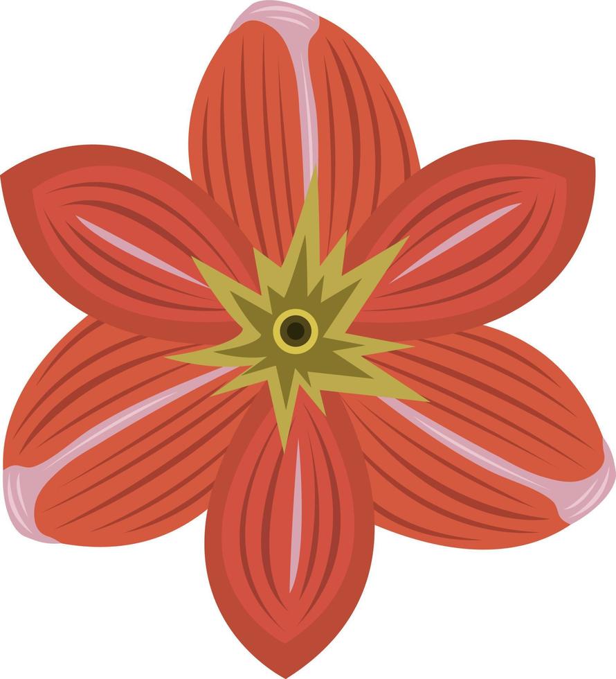 arte de vector de flor de amarilis para diseño gráfico y elemento decorativo