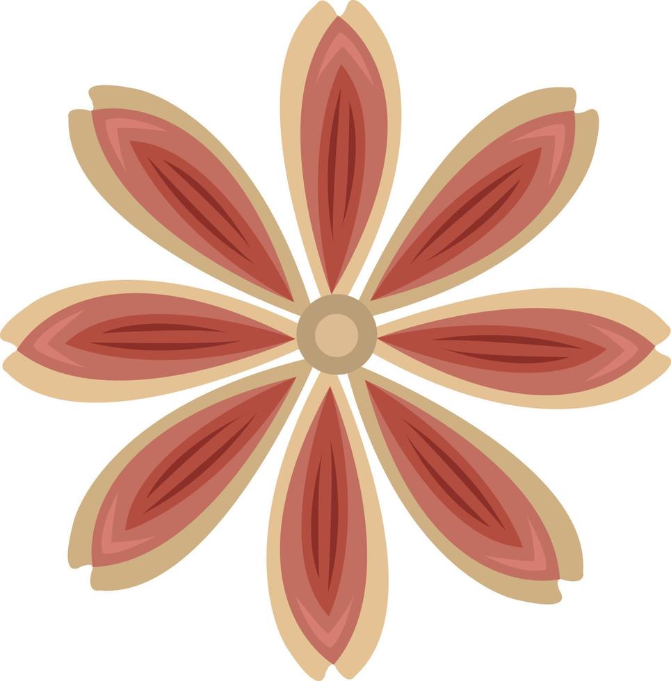 Siskiyou lewisia flower vector art for graphic design and decorative element