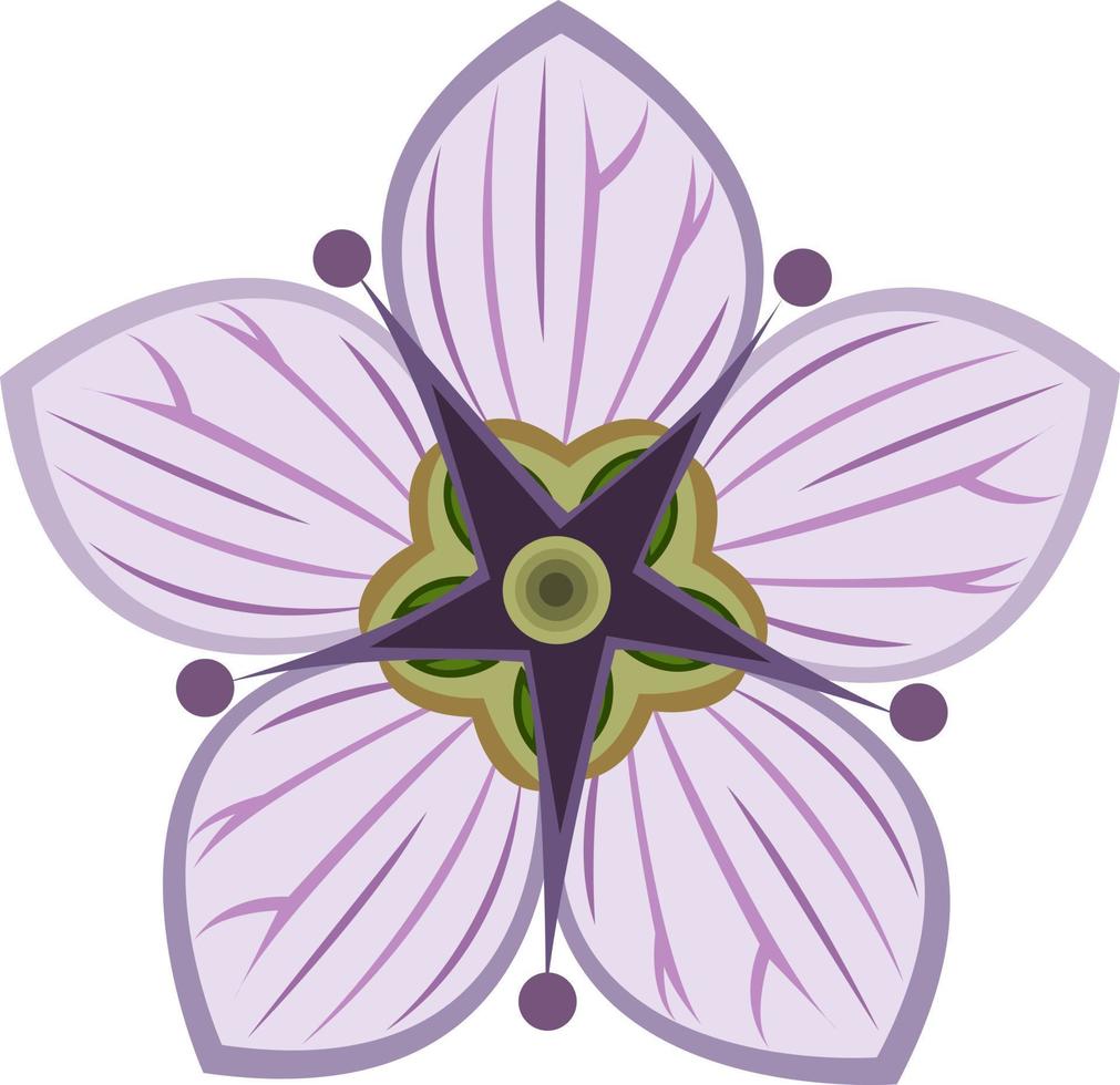 arte de vector de flor de belleza de primavera para diseño gráfico y elemento decorativo