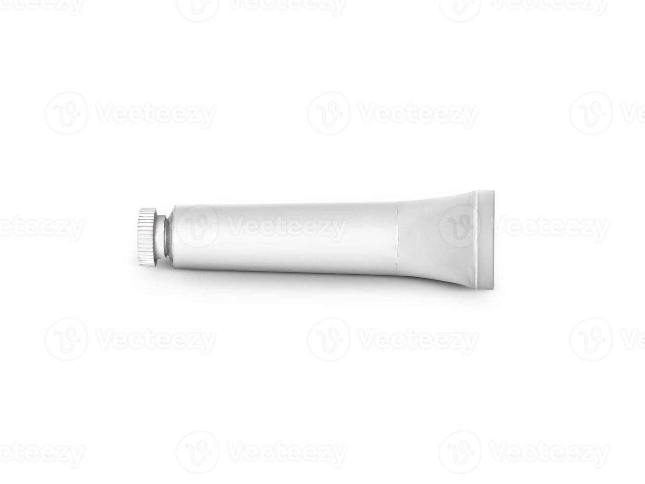 color tube on a white background photo