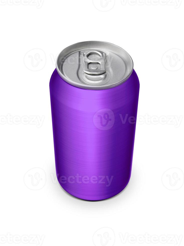 Aluminum cans on white background For design photo