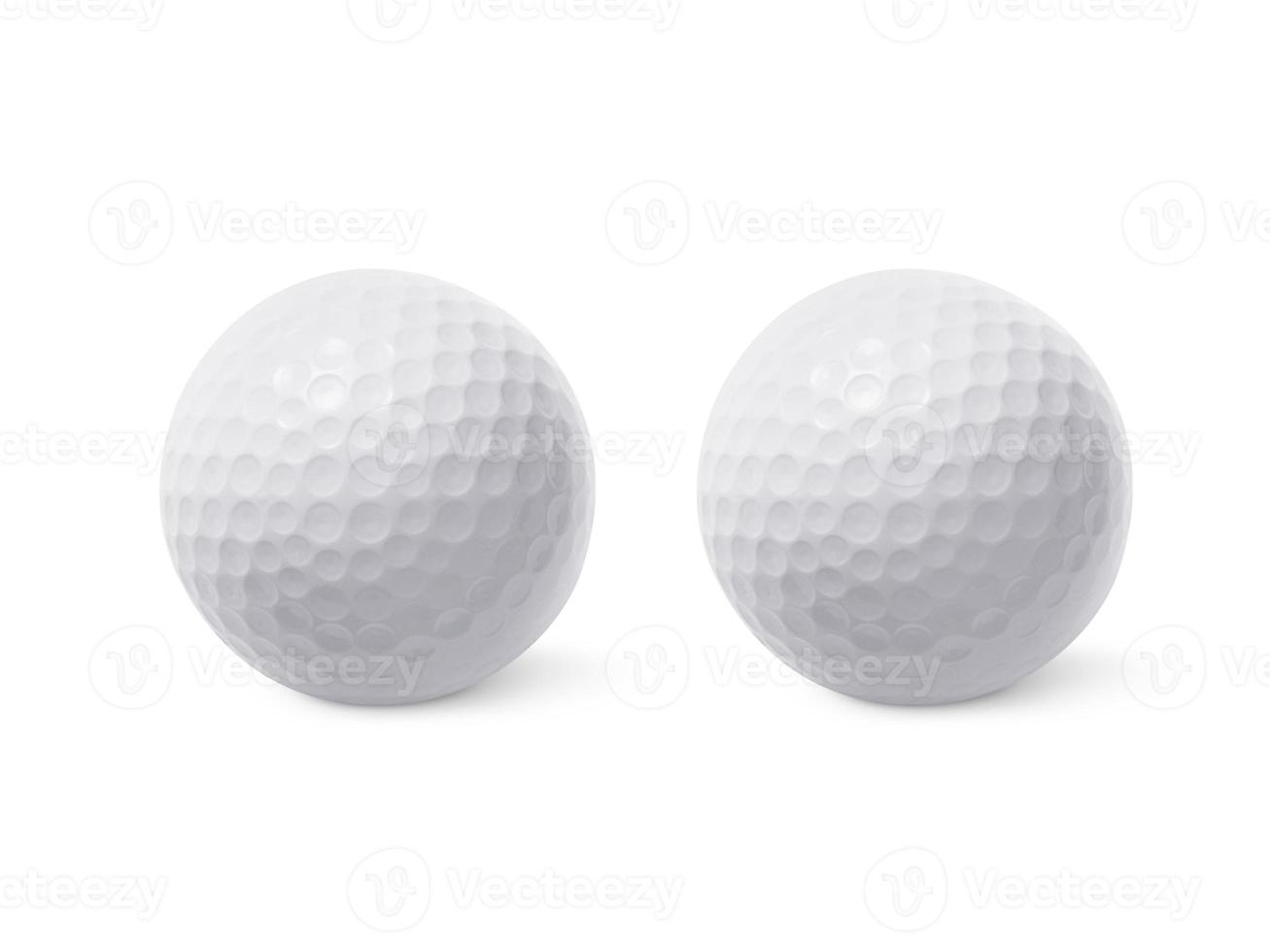 Golf ball isolated on white background photo