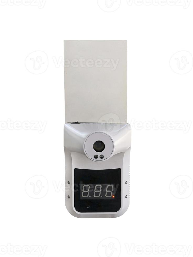 Digital automatic body measuring temperature machine for measuring body temperature by placing a hand over the sensor in checks the Covid-19 pandemic photo