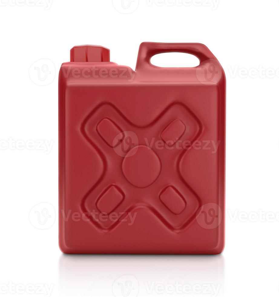blank packaging red plastic gallon isolated on white background with clipping path. 3D render photo